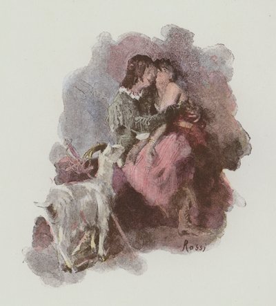Illustratie voor Notre-Dame De Paris door Victor Hugo door Lucius Rossi